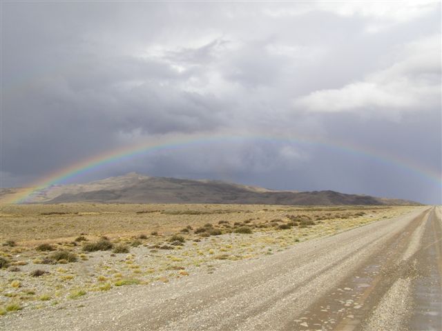 regenboog, route 40, Patagonie