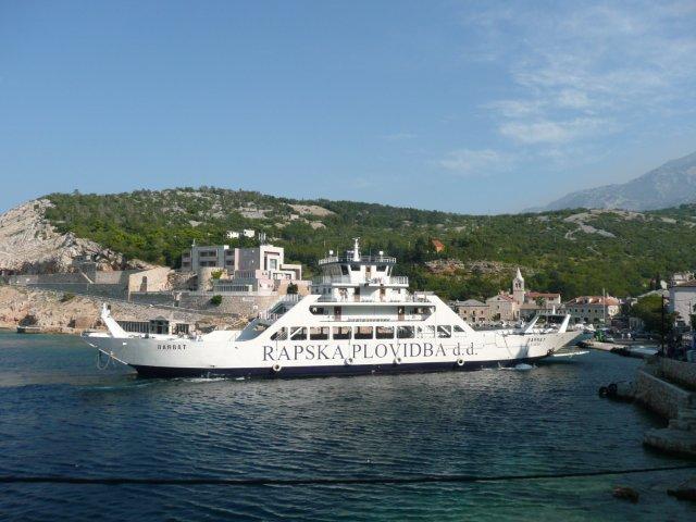 Ferry naar Rab