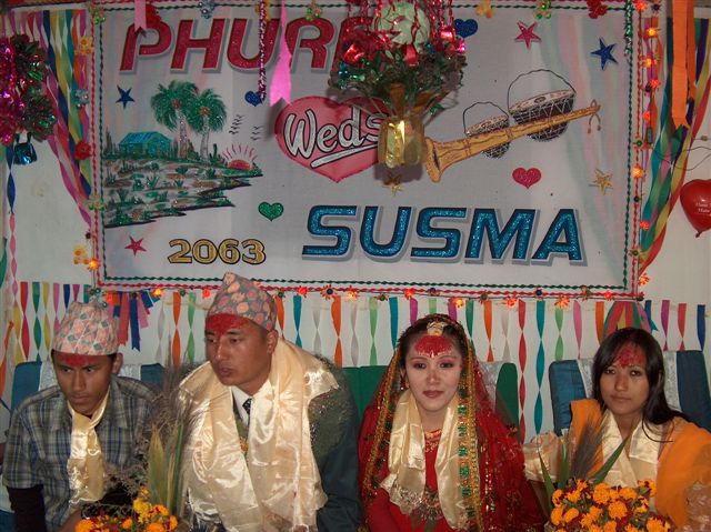 Het bruidspaar - Oost Nepal
