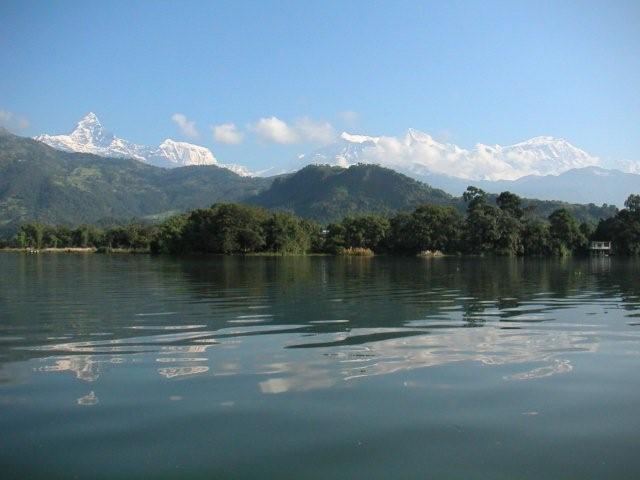Pokhara and Machhapuchhre mountain