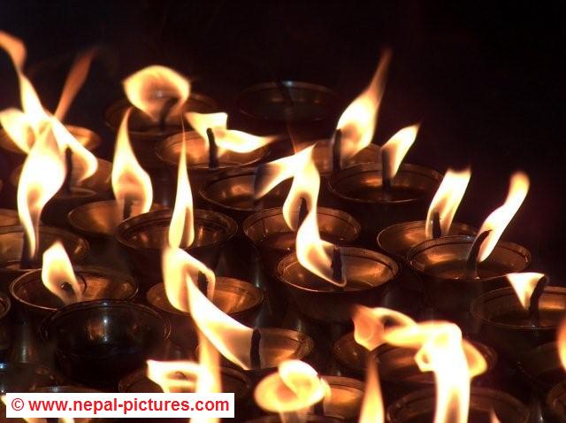 Candles Boudhanath