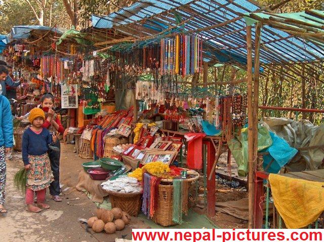 Shops near Dashinkali temple