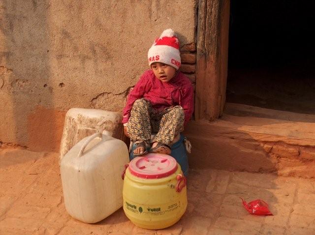 Nepali girl in Khokna