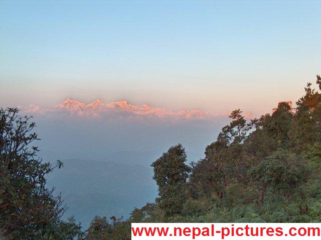 Himalayan view from Bandipur