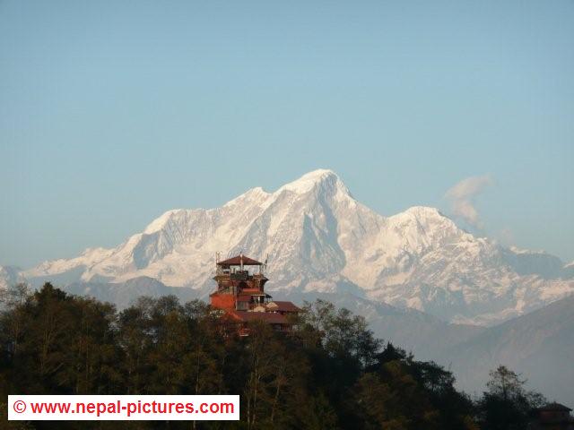 Close up mountain view from Nagarkot