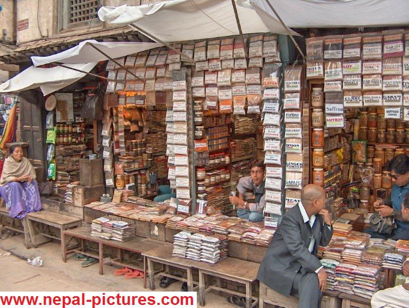Spice shop in Kathmandu