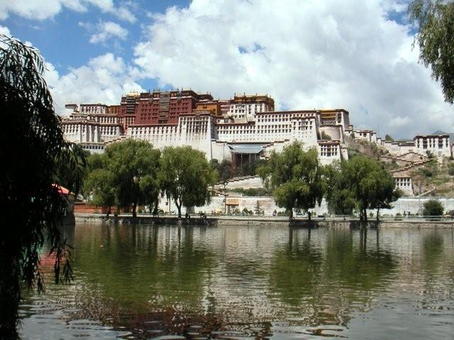 Potala Palace reflecting in lake