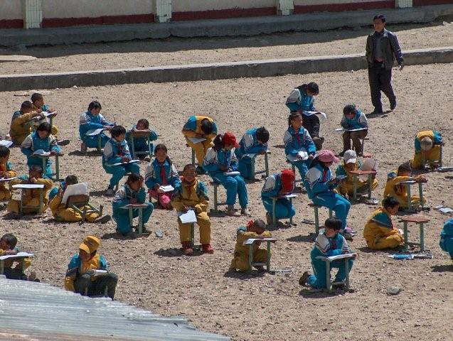 School children in Nyalam Tibet