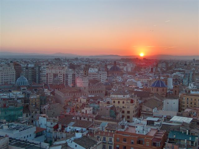 Sunset over Valencia