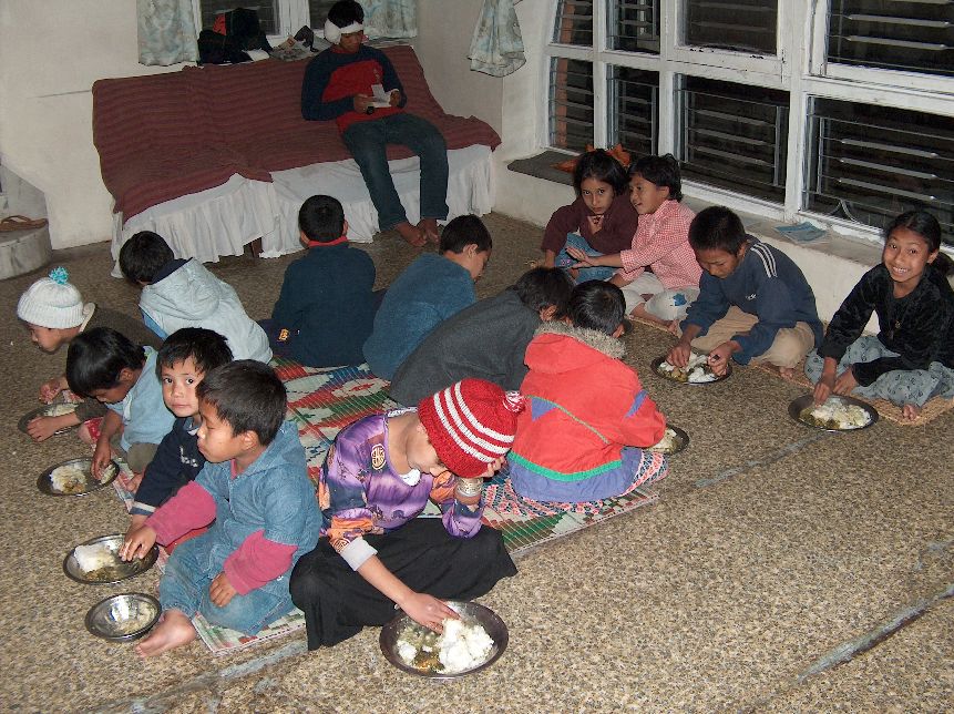 Diner in kinderhuis
