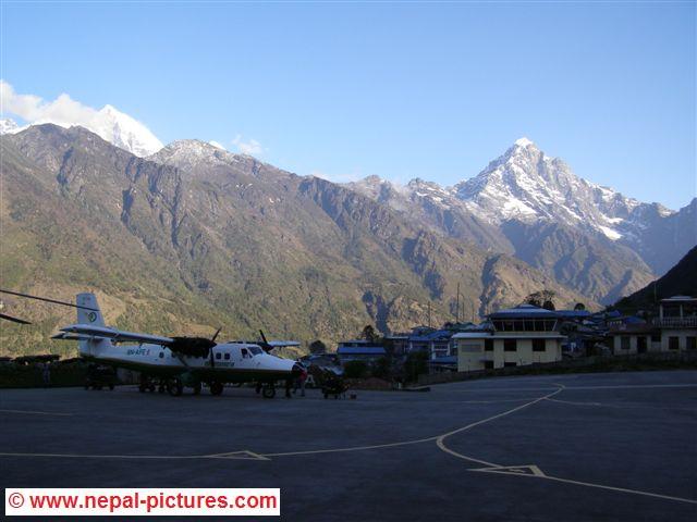 Lukla, vliegveld, Everest regio