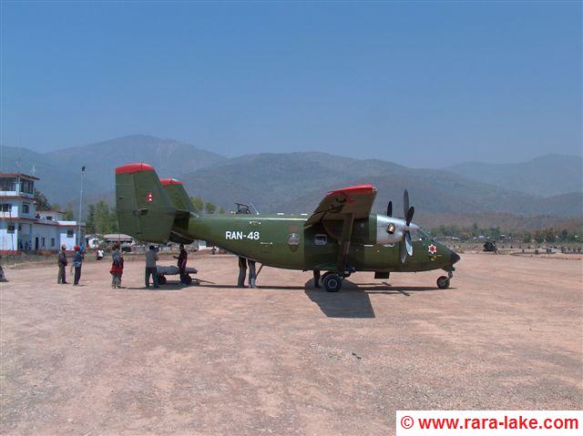 PZL M28 Army plane, Surkhet airport, Nepal