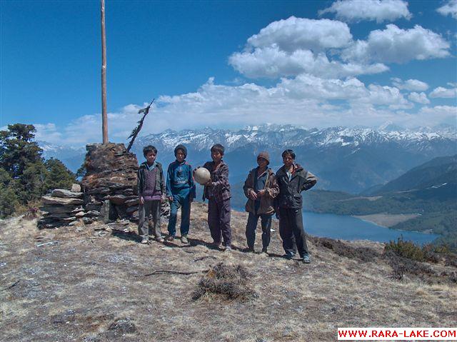 Nepali boys at Murma top