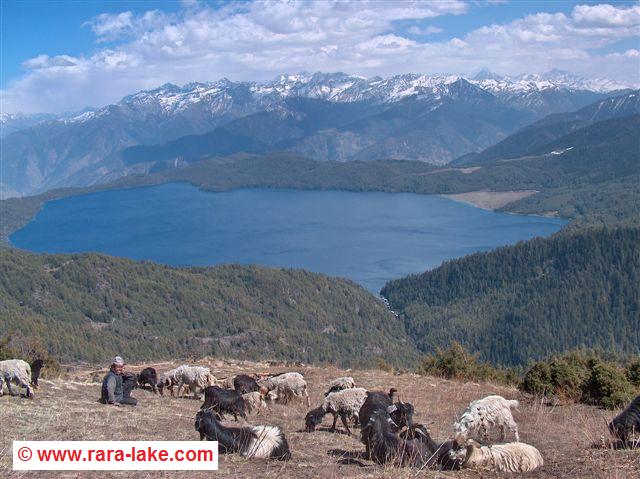 View over Rara Lake from Murma Top